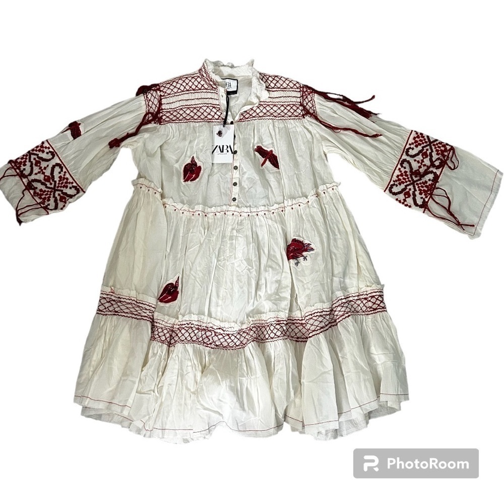 Zara Atelier Embroidered Voluminous Limited Edition Dress New - Picture 5 of 9